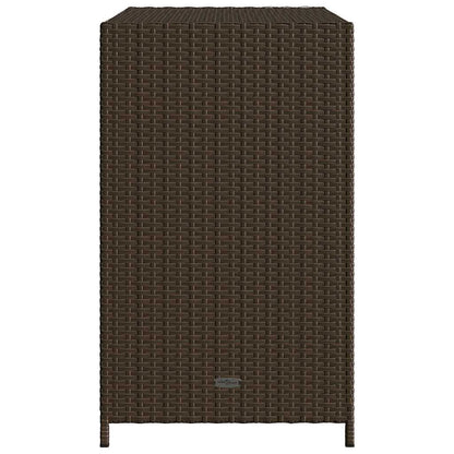 Gartenschrank Braun 83x45x76 cm Poly Rattan