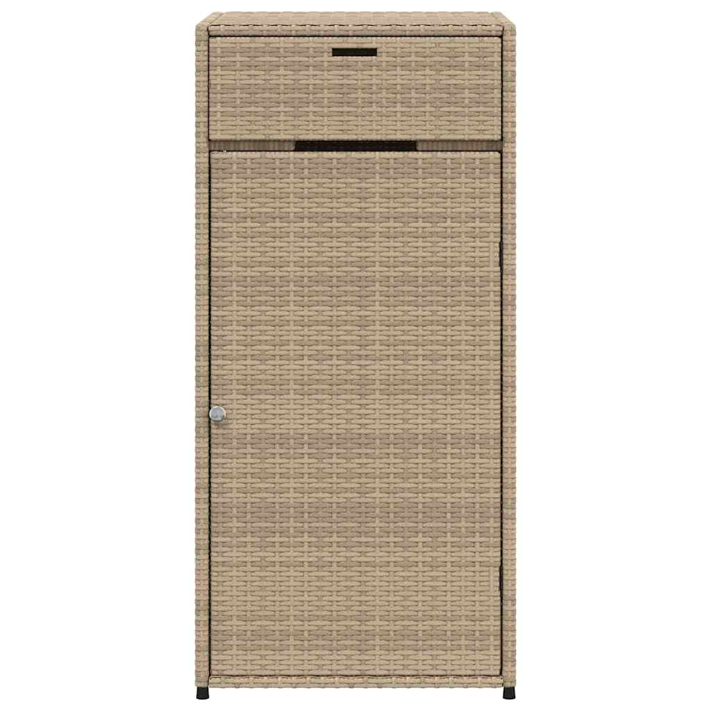 Gartenschrank Beige 55x55x111 cm Poly Rattan