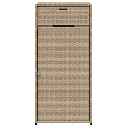Gartenschrank Beige 55x55x111 cm Poly Rattan