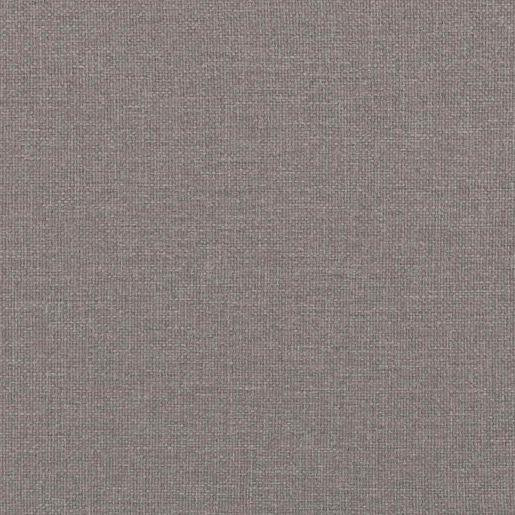 Bettgestell mit Kopfteil "Dover" Taupe 80x200 cm Stoff