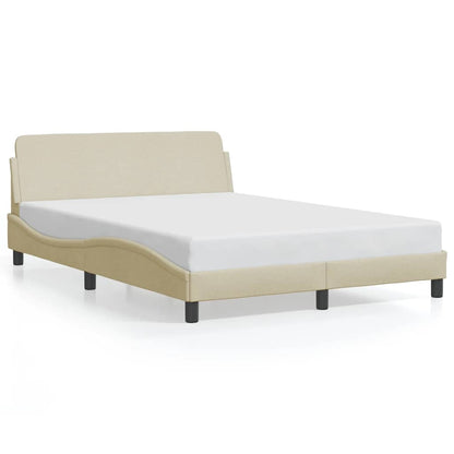 Bettgestell "Dover" Creme 140x190 cm Stoff
