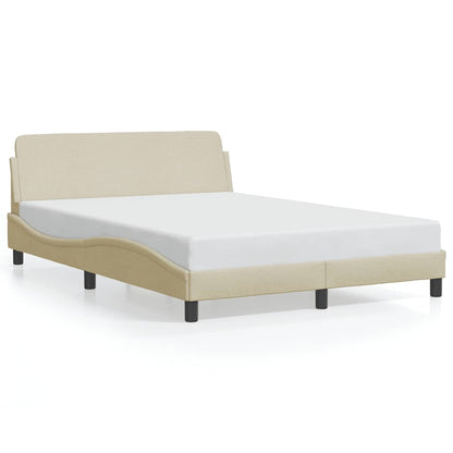 Bettgestell "Dover" Creme 140x200 cm Stoff