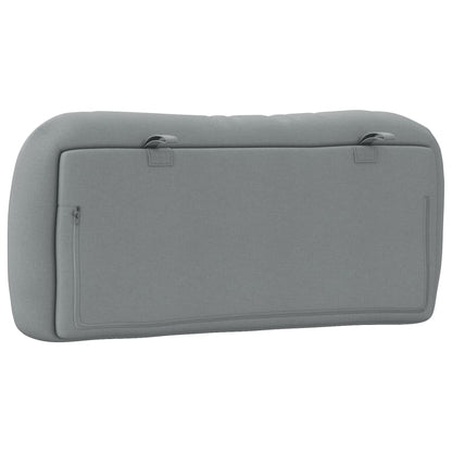 Kopfteil-Kissen "Hvar" Hellgrau 80 cm Stoff