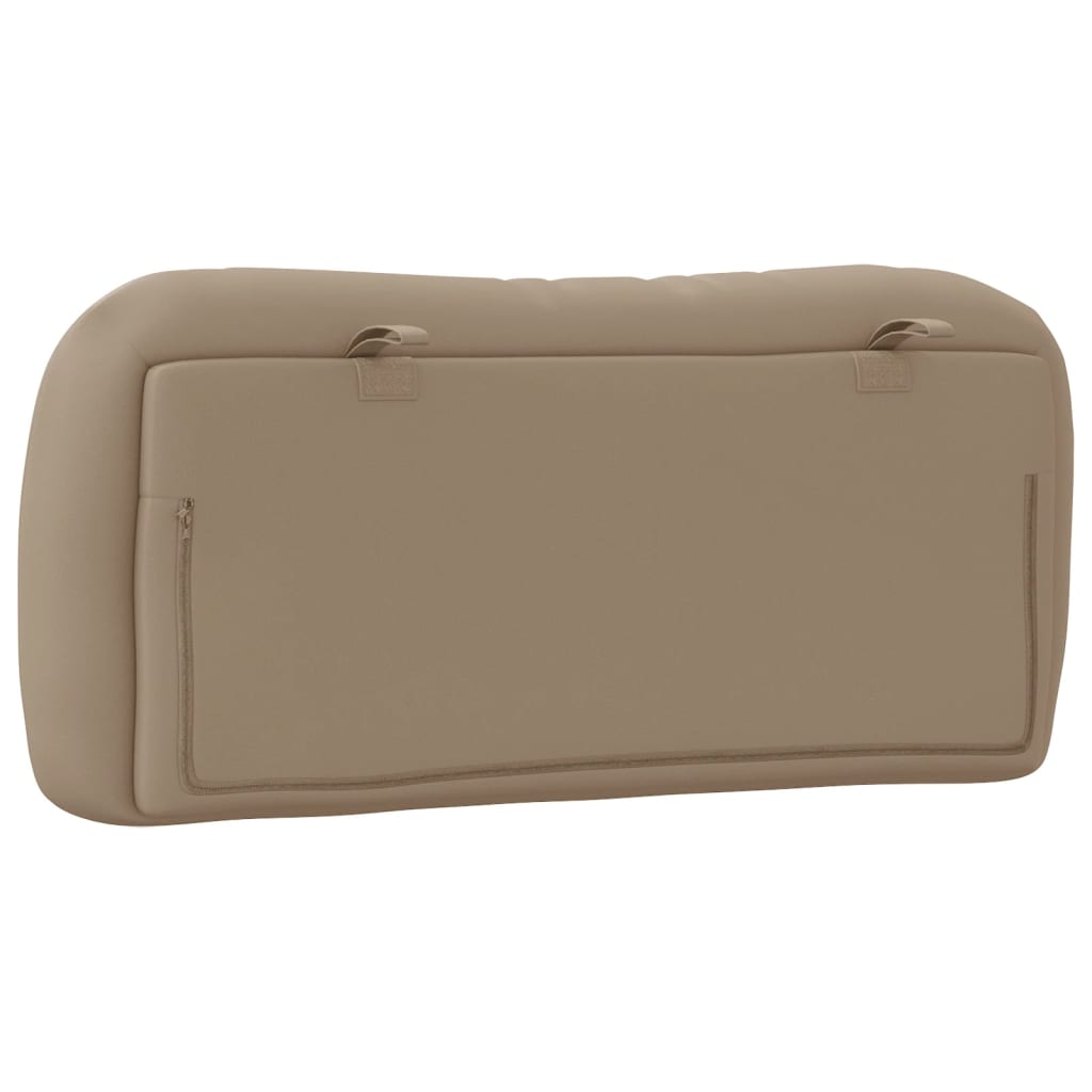 Kopfteil-Kissen "Hvar" Cappuccino-Braun 80 cm Kunstleder