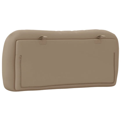 Kopfteil-Kissen "Hvar" Cappuccino-Braun 80 cm Kunstleder