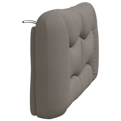 Kopfteil-Kissen "Hvar" Taupe 120 cm Stoff