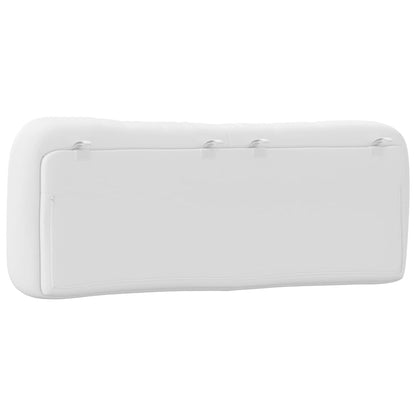 Kopfteil-Kissen "Hvar" Weiß 140 cm Kunstleder