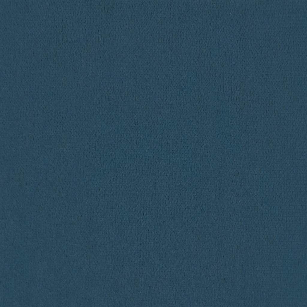 Kopfteil-Kissen "Hanko" Blau 120 cm Samt