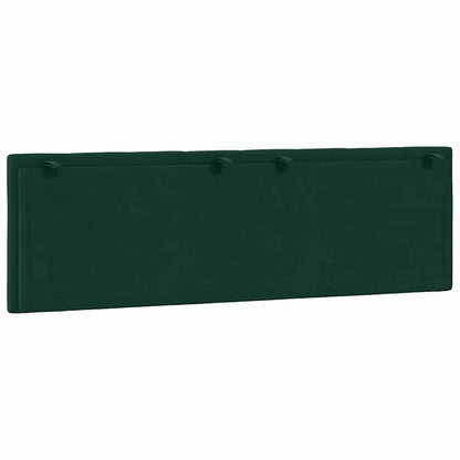 Kopfteil-Kissen "Hanko" Dunkelgrün 160 cm Samt