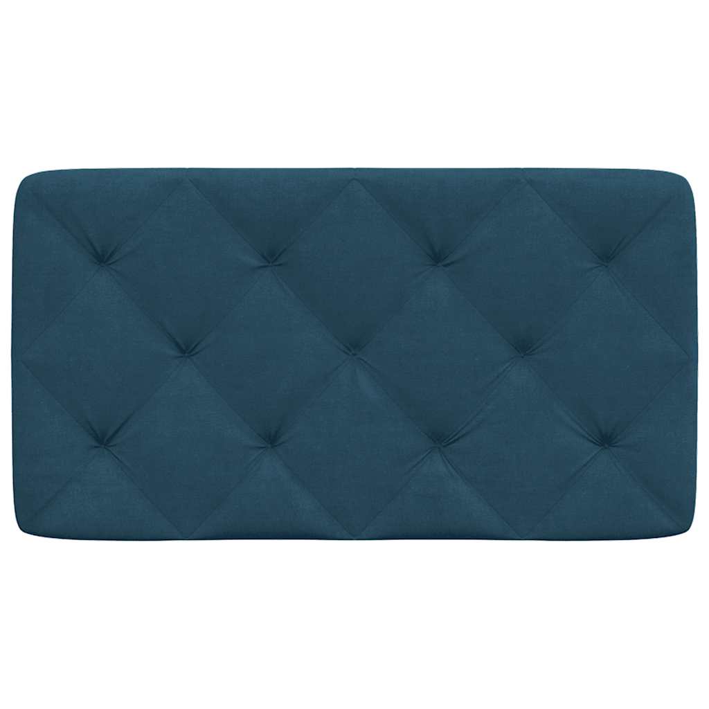 Kopfteil-Kissen Blau 90 cm Samt
