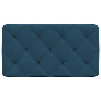 Kopfteil-Kissen Blau 90 cm Samt
