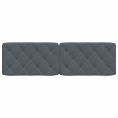 Kopfteil-Kissen Dunkelgrau 152 cm Samt