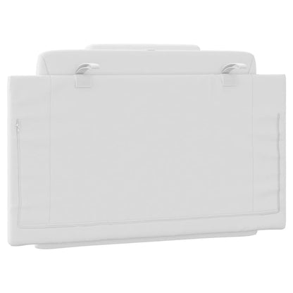 Kopfteil-Kissen "Viana" Weiß 80 cm Kunstleder