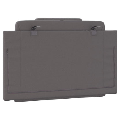 Kopfteil-Kissen "Viana" Grau 80 cm Kunstleder