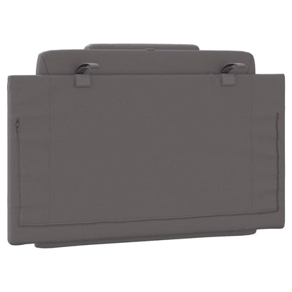 Kopfteil-Kissen "Viana" Grau 90 cm Kunstleder