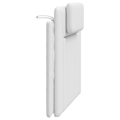 Kopfteil-Kissen "Viana" Weiß 100 cm Kunstleder