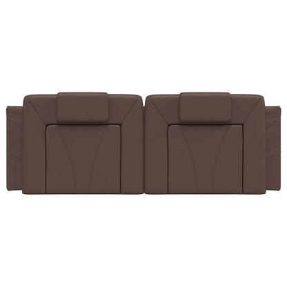 Kopfteil-Kissen "Viana" Braun 140 cm Kunstleder