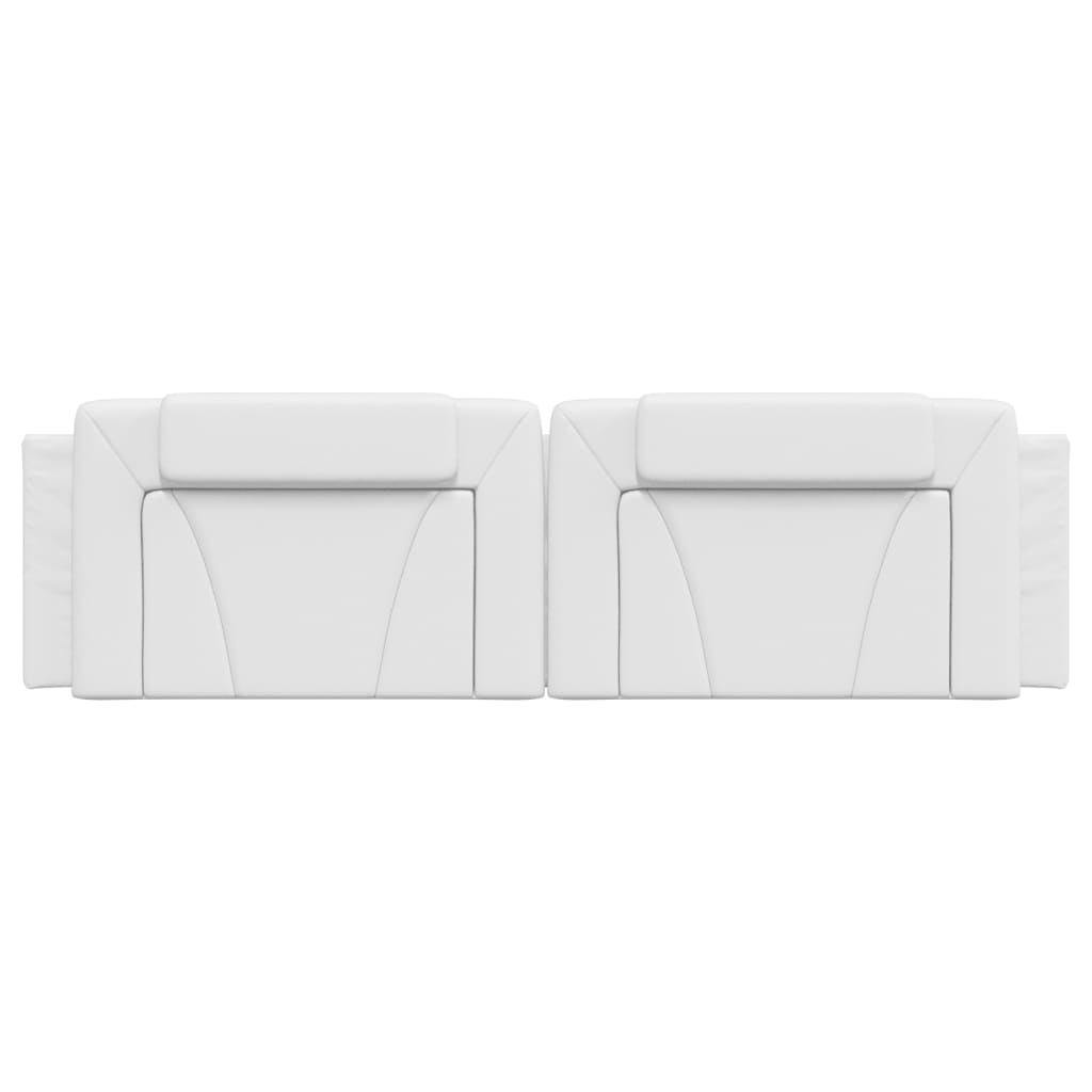 Kopfteil-Kissen "Viana" Weiß 180 cm Kunstleder