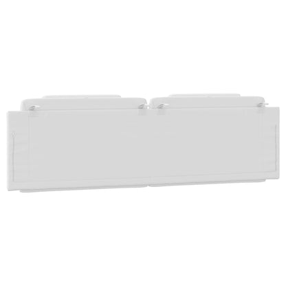 Kopfteil-Kissen "Viana" Weiß 180 cm Kunstleder