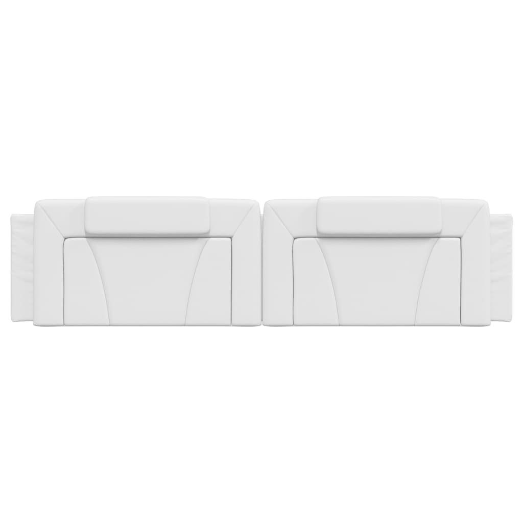 Kopfteil-Kissen "Viana" Weiß 200 cm Kunstleder