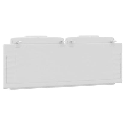 Kopfteil-Kissen "Viana" Weiß 152 cm Kunstleder