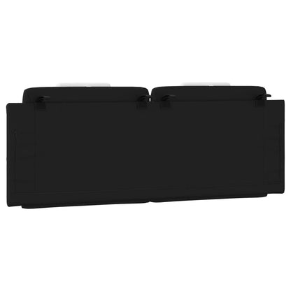 Kopfteil-Kissen "Viana" Schwarz und Weiß 152 cm Kunstleder