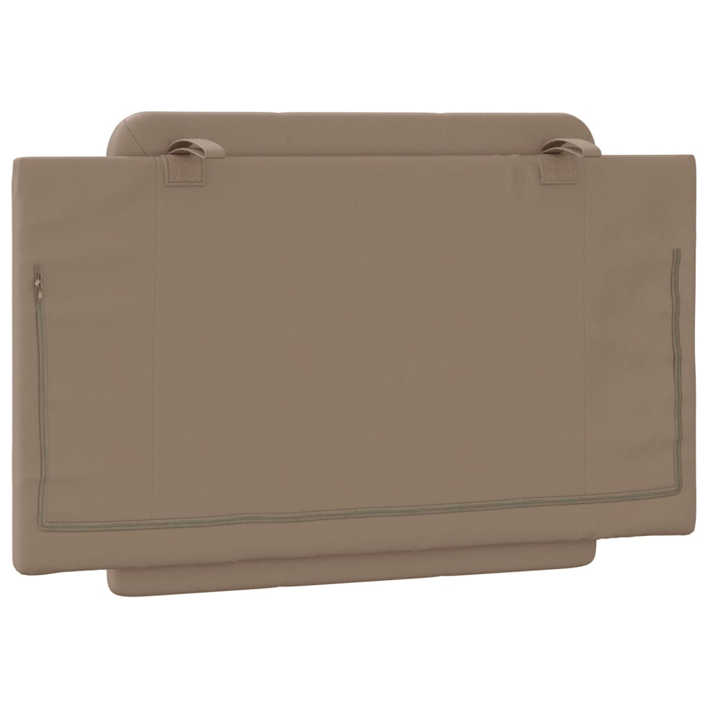 Kopfteil-Kissen "Zadar" Cappuccino-Braun 80 cm Kunstleder