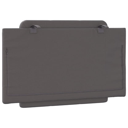 Kopfteil-Kissen "Zadar" Grau 90 cm Kunstleder