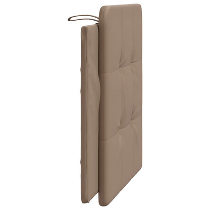 Kopfteil-Kissen "Zadar" Cappuccino-Braun 100 cm Kunstleder