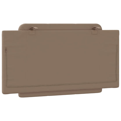 Kopfteil-Kissen "Zadar" Cappuccino-Braun 100 cm Kunstleder