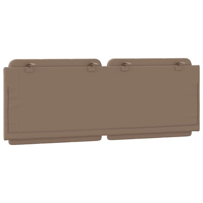 Kopfteil-Kissen "Zadar" Cappuccino-Braun 120 cm Kunstleder