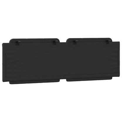 Kopfteil-Kissen "Zadar" Schwarz 160 cm Kunstleder