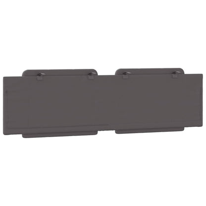 Kopfteil-Kissen "Zadar" Grau 180 cm Kunstleder