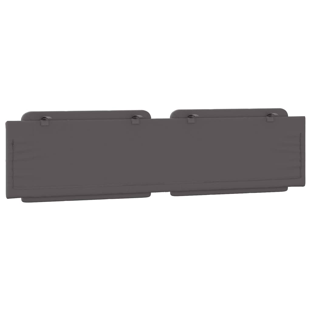 Kopfteil-Kissen "Zadar" Grau 200 cm Kunstleder