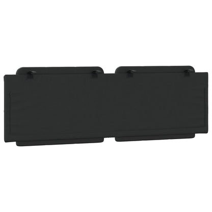 Kopfteil-Kissen "Zadar" Schwarz 152 cm Kunstleder