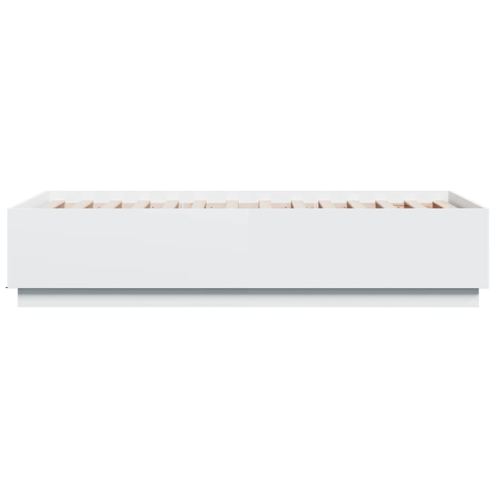 Bettgestell Weiß 90x190 cm Holzwerkstoff