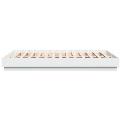 Bettgestell Weiß 150x200 cm Holzwerkstoff