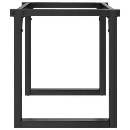 Couchtischbeine O-Gestell 90x30x43 cm Stahl