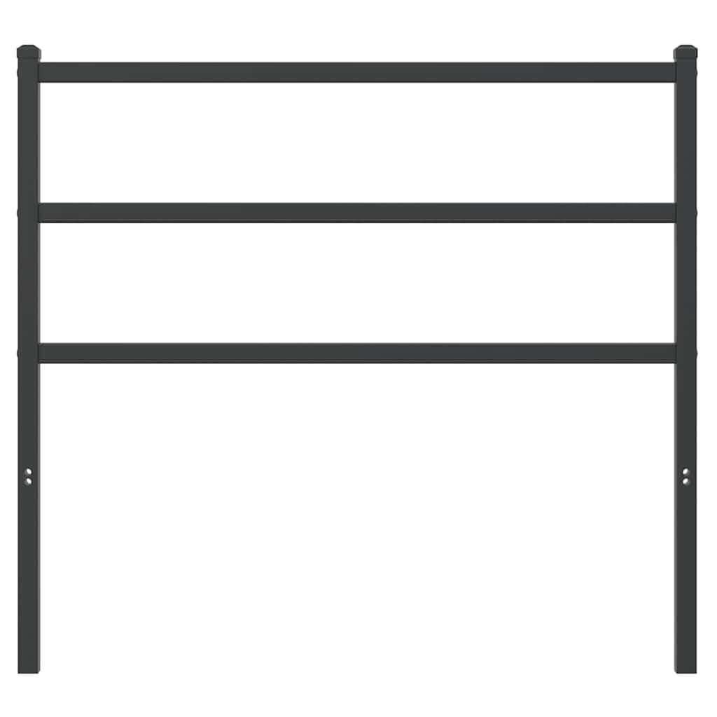 Ersatz-Kopfteil Metall Schwarz 100 cm