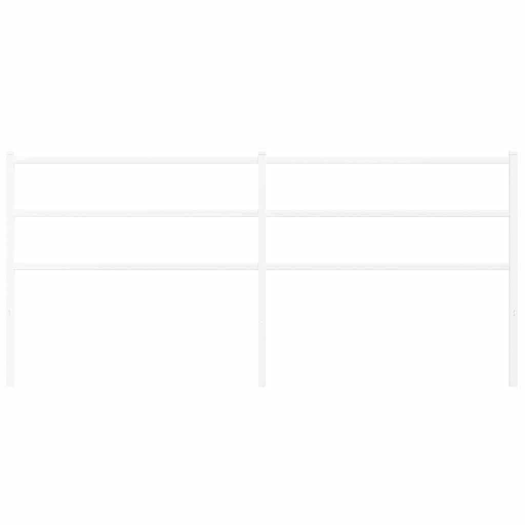 Ersatz-Kopfteil Metall Weiß 193 cm