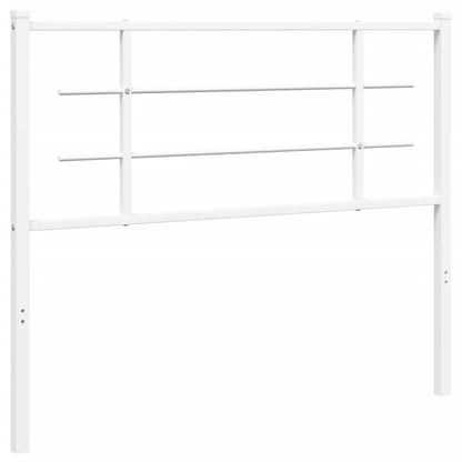 Ersatz-Kopfteil Metall Weiß 107 cm