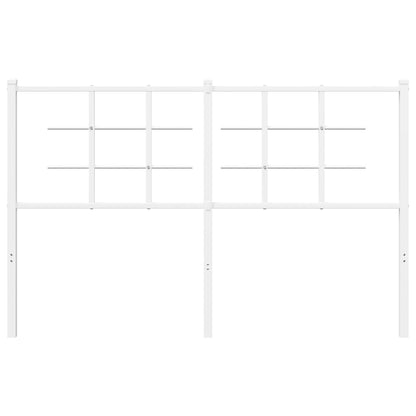 Ersatz-Kopfteil Metall Weiß 135 cm