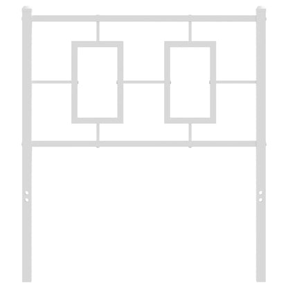 Ersatz-Kopfteil Metall Weiß 80 cm