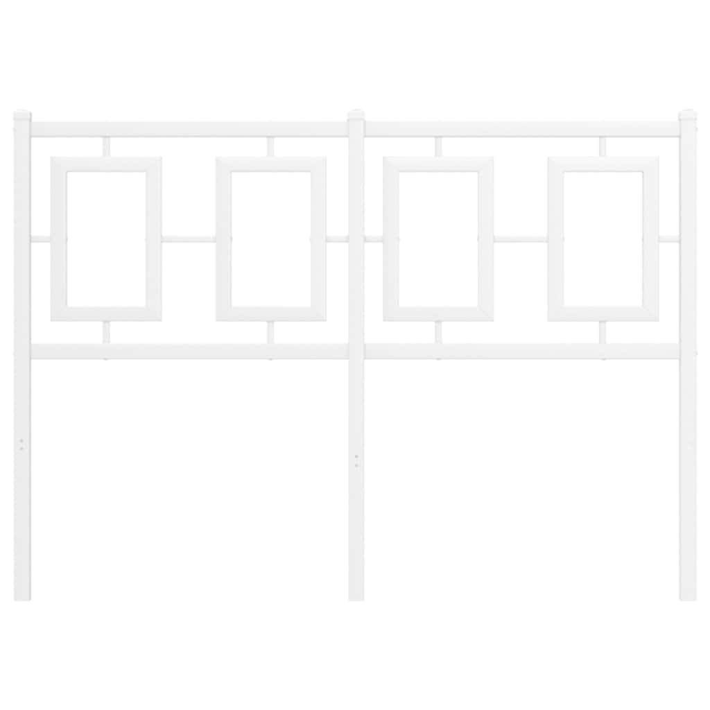 Ersatz-Kopfteil Metall Weiß 120 cm