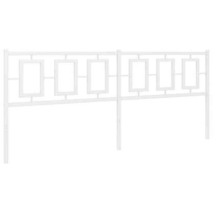 Ersatz-Kopfteil Metall Weiß 193 cm