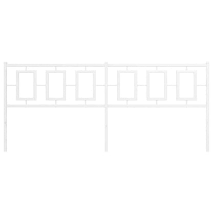 Ersatz-Kopfteil Metall Weiß 193 cm