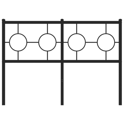 Ersatz-Kopfteil Metall Schwarz 120 cm