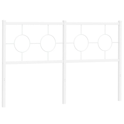 Ersatz-Kopfteil Metall Weiß 135 cm