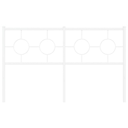 Ersatz-Kopfteil Metall Weiß 135 cm