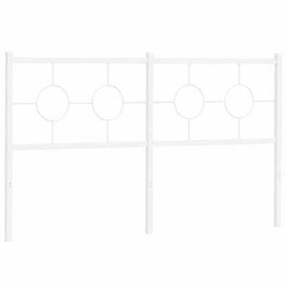 Ersatz-Kopfteil Metall Weiß 150 cm